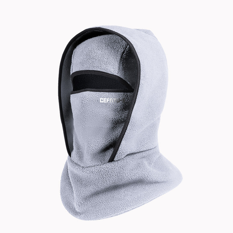 Balaklava i polarfleece med øyeåpning