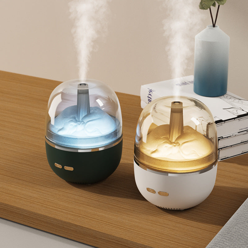 Aromadiffuser med fargelys – ultralyd luftfukter med mye tåke