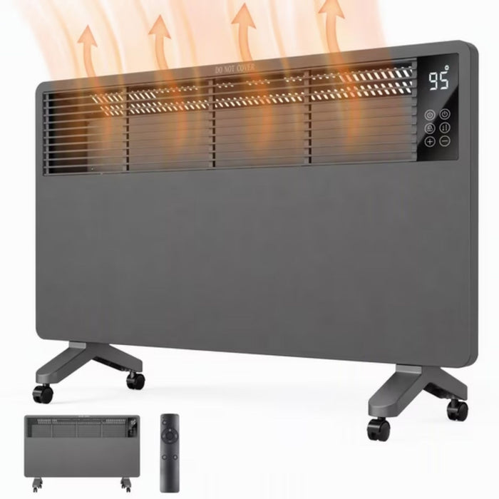 Varmeriket Panelovn 1500 W på hjul med ECO-modus og fjernkontroll