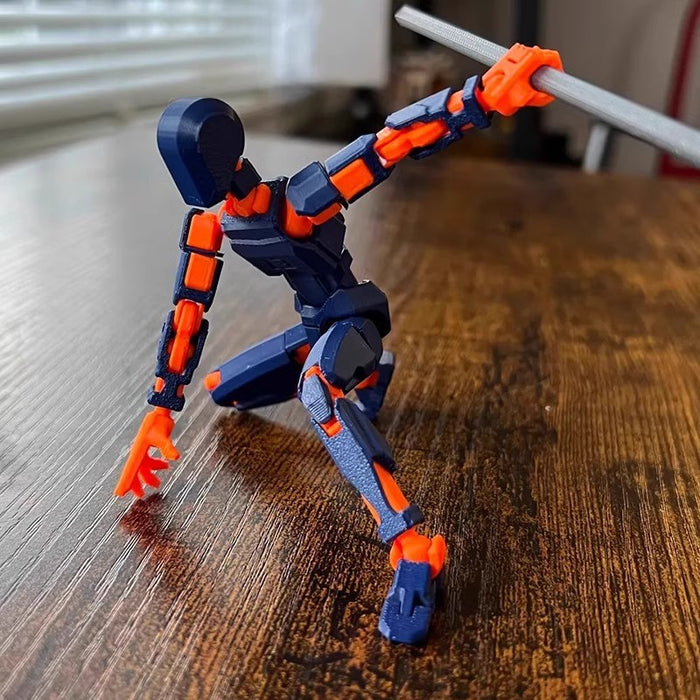 Varmeriket 3D-printet robotfigur med bevegelige ledd