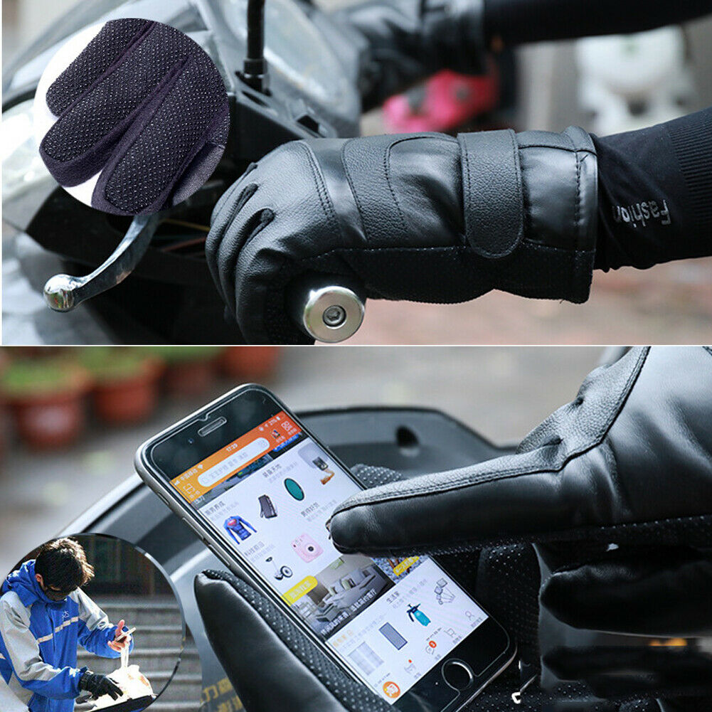Vindtette varmehansker med touch, vannavvisende PU og fleecefôr