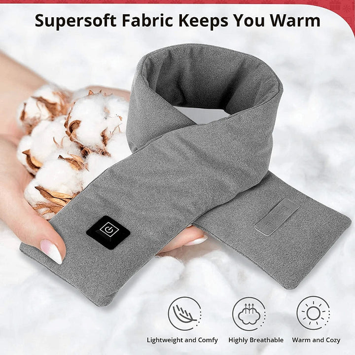 Varmeriket™ Oppvarmet skjerf i myk fleece med tre varmenivåer