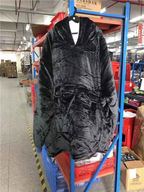 Pleddgenser med varme – USB-oppvarmet oversized hoodie