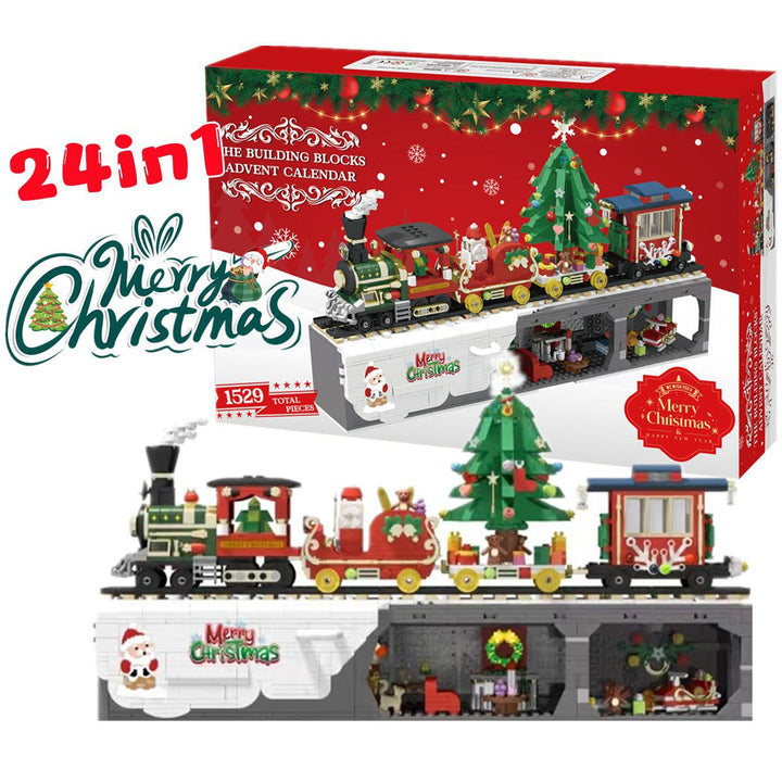 Adventskalender med 24 esker byggeklosser