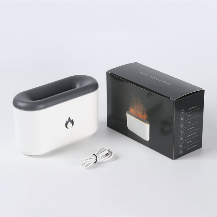 Vulkan diffuser 3D med flammeeffekt og 300 ml tank, USB-C