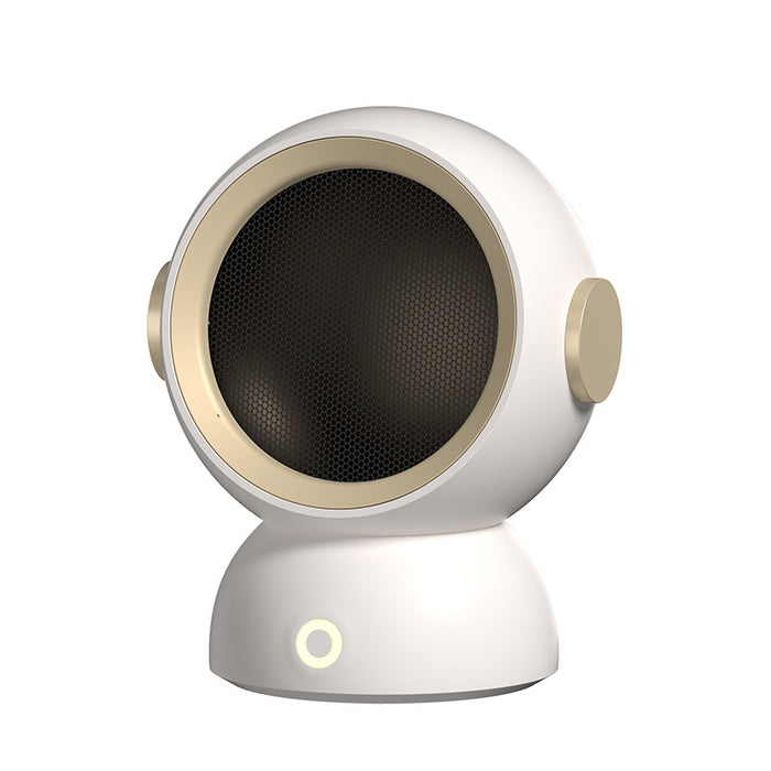 Varmeriket Rund mini varmevifte med astronautdesign