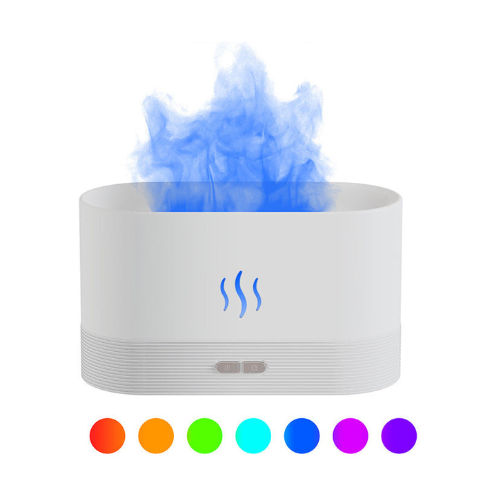 Varmeriket Aromadiffuser med flammelys – ultralyd og automatisk avslåing