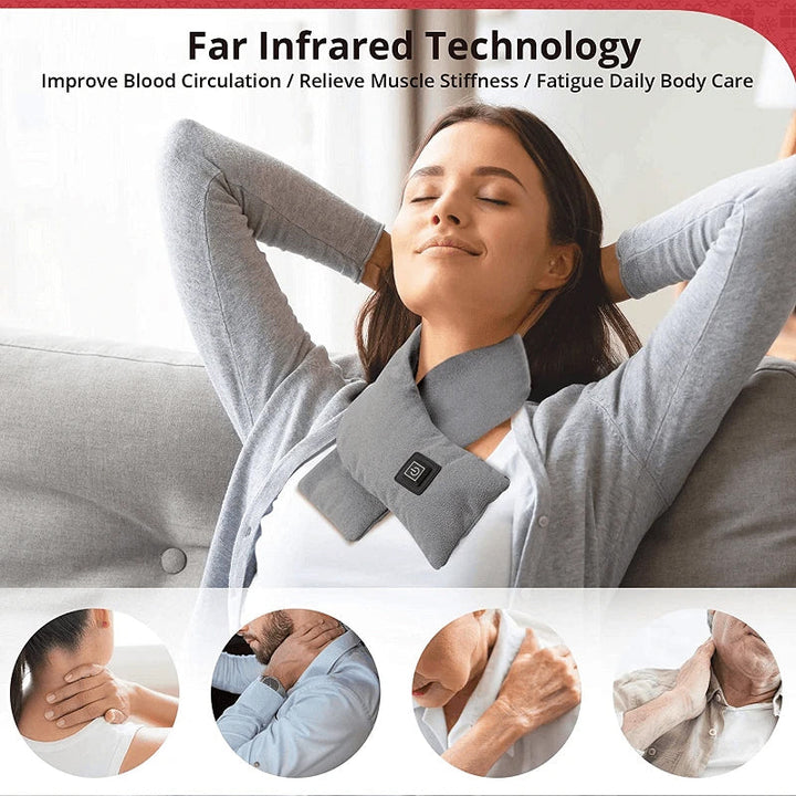 Varmeriket™ Oppvarmet skjerf i myk fleece med tre varmenivåer