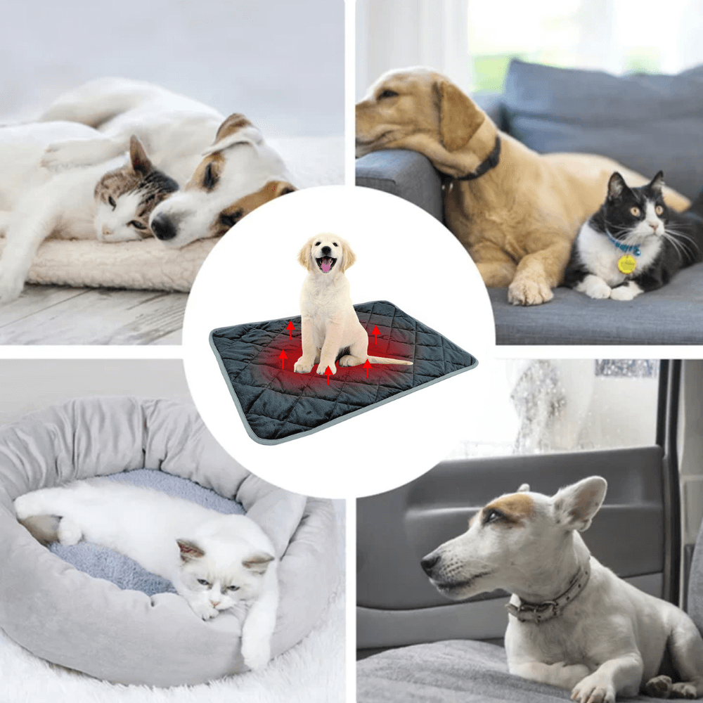 Varmeriket™ Selvvarmende liggeunderlag for hund og katt med sklisikker bunn
