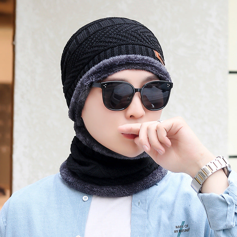 Balaklava i myk fleece-strikk med nakkebeskyttelse, unisex