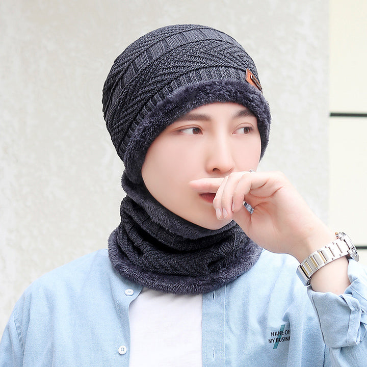 Balaklava i myk fleece-strikk med nakkebeskyttelse, unisex