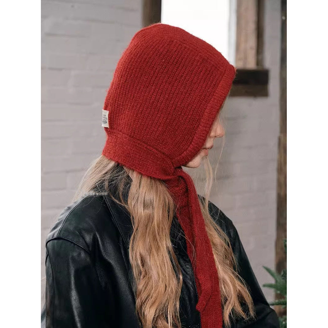 Balaklava i ullblanding med retro-stil og ørevarmere
