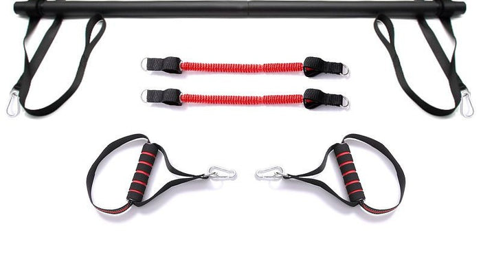 Varmeriket Pilatesstang med strikk og fotstropper