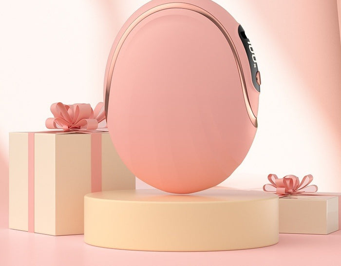 Varmeriket Eggformet oppladbar håndvarmer med digitalt display
