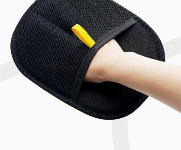 Børstehanske med silikonbuster