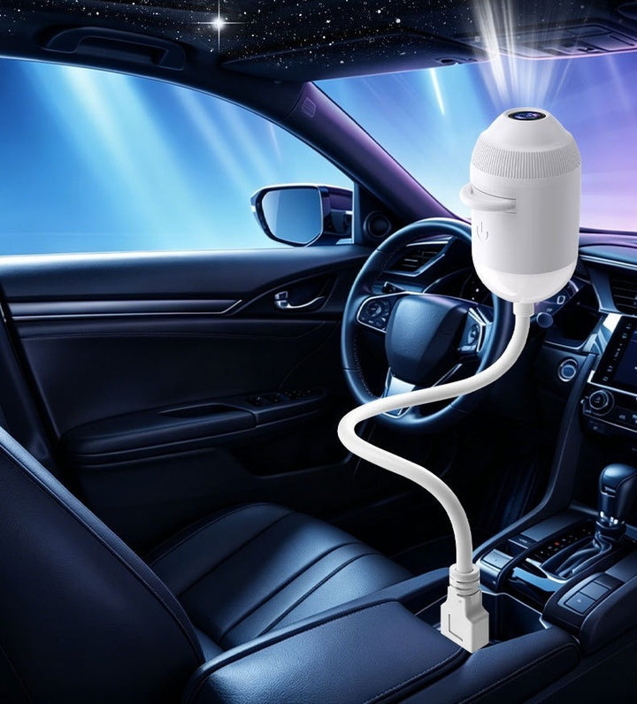 Mini USB-projektor med stjerner i taket