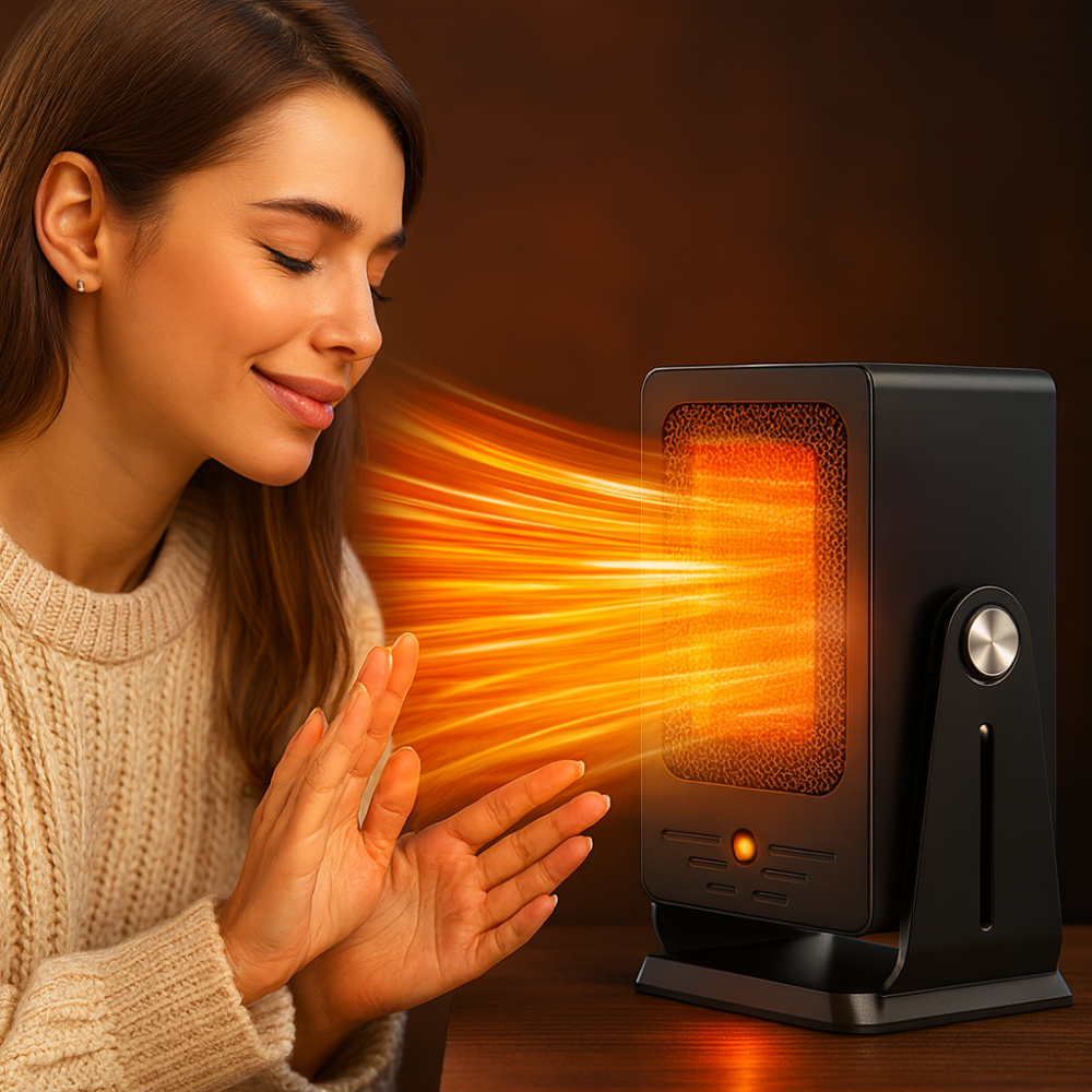Varmeriket™ Keramisk varmevifte 900W med justerbar termostat