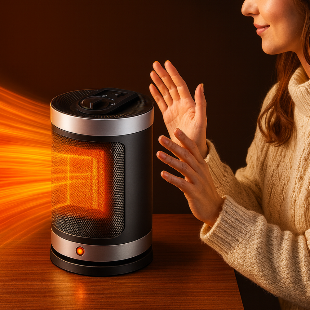 Varmeriket™ Keramisk varmevifte 900W med justerbar termostat