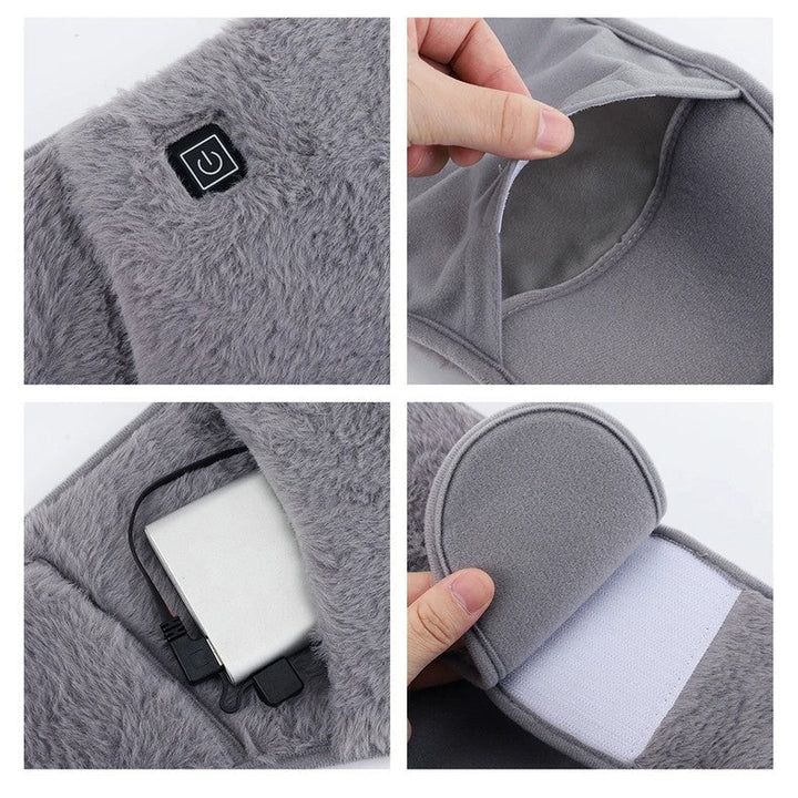 Varmeriket™ USB-varmebelte for mage og hender med tre varmenivåer