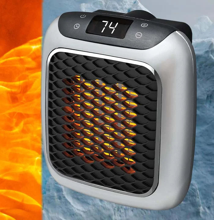 Varmeriket™ Kompakt elektrisk varmeovn med timer og lavt støynivå