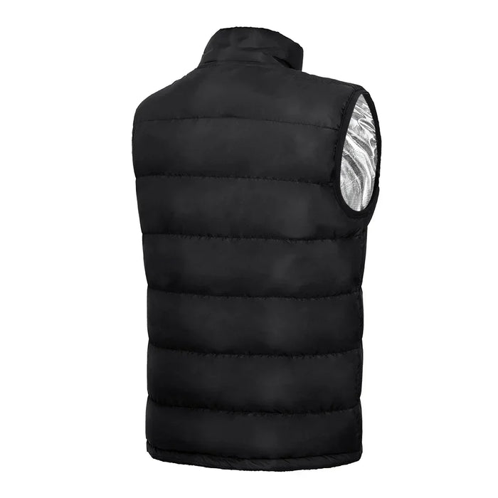 Varmeriket™ Varmejakke i softshell med 9 varmesoner i grafen