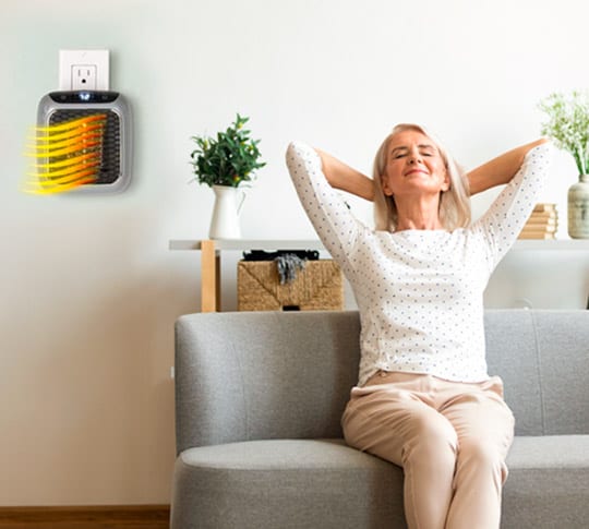 Varmeriket™ Elektrisk varmeovn med rask oppvarming og termostat