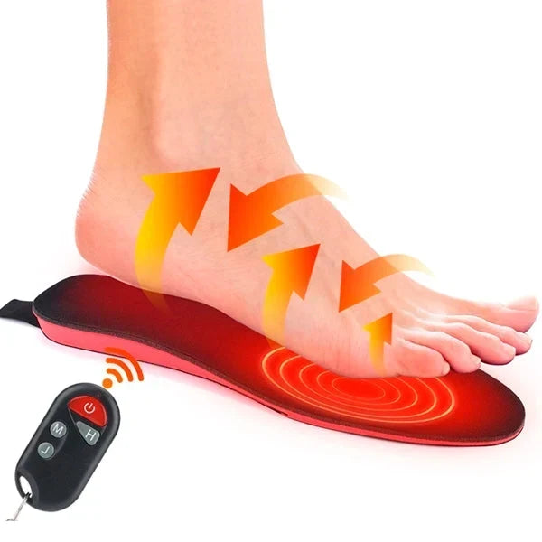 Varmeriket™ Oppladbare varmeinnleggssåler med fjernkontroll