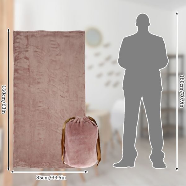 Varmeriket™ Stort USB-varmeteppe i myk flanell med plass til to