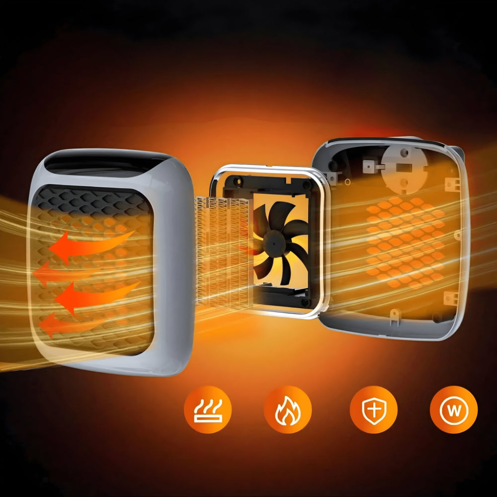 Varmeriket™ Keramisk veggvarmer med termostat 16–32 °C