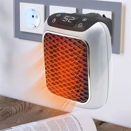 Varmeriket™ Kompakt keramisk varmeovn 800 W med timer, opptil 32,5 m²