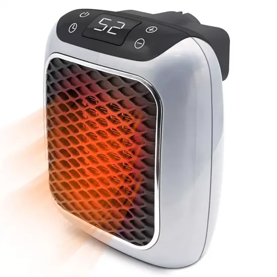 Varmeriket™ Kompakt keramisk varmeovn 800 W med timer, opptil 32,5 m²