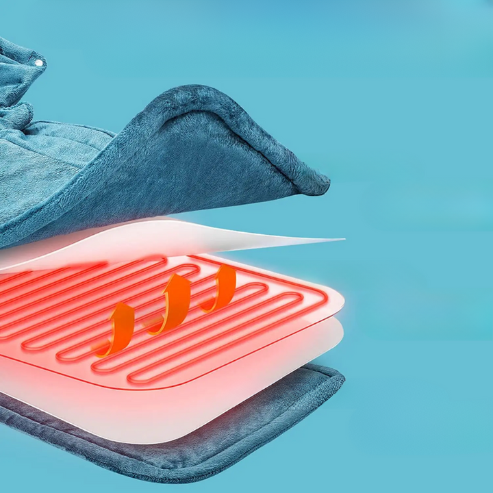 Varmeriket™ Elektrisk varmesjal for nakke og skuldre med rask varme