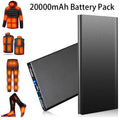 Varmeriket™ Powerbank 20 000 mAh med 74 W og to USB-porter til varmejakker