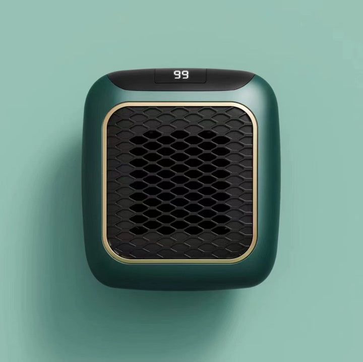 Varmeriket™ Mini vifteovn for veggmontering, 800 W med LED-display