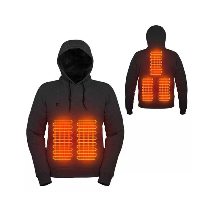 Varmeriket™ Oppvarmet hettegenser med varme på bryst og rygg
