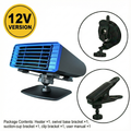 Varmeriket™ Bilvarmer og defroster for frontruta med 360° dreibar fot