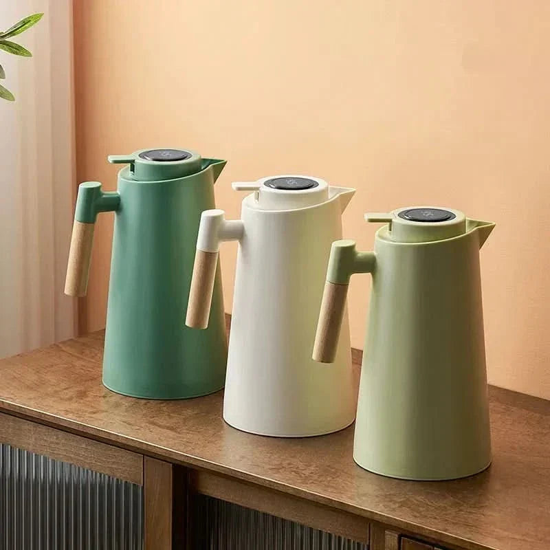 Varmeriket™ Termos 1 liter med temperaturdisplay i lokket og dryppfri tut