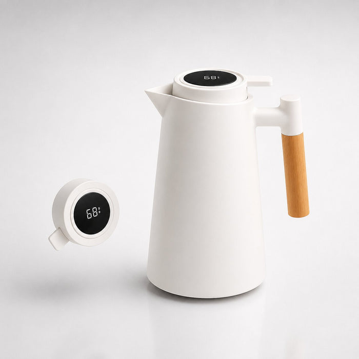 Varmeriket™ Termos 1 liter med temperaturdisplay i lokket og dryppfri tut