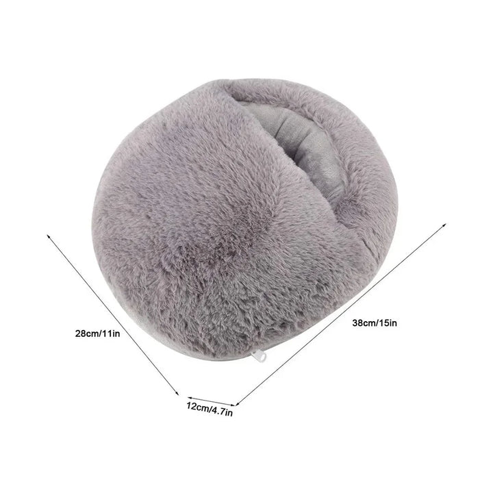 Varmeriket™ USB-fotvarmer i myk fleece med rask oppvarming