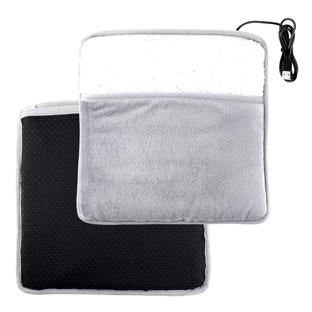 Varmeriket™ USB-fotvarmer i myk flanell med jevn varme på 40 °C