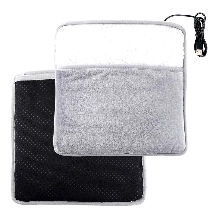 Varmeriket™ USB-fotvarmer i myk flanell med jevn varme på 40 °C