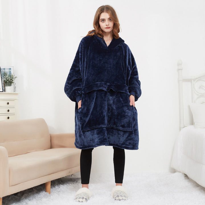 Pleddgenser med varme – USB-oppvarmet oversized hoodie