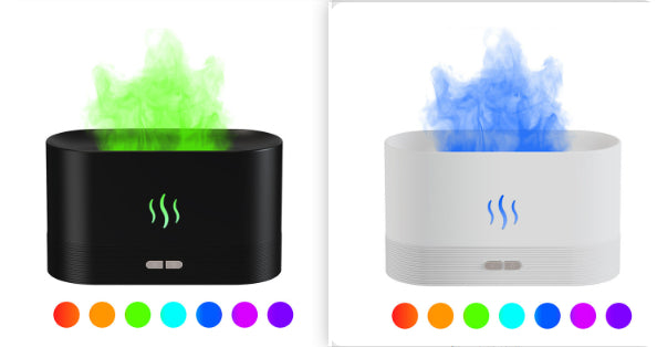 Aromadiffuser med flammelys og automatisk avstenging, ultralyd