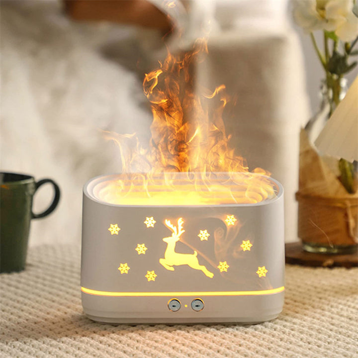 Flamme diffuser med elg – stemningslampe og luftfukter