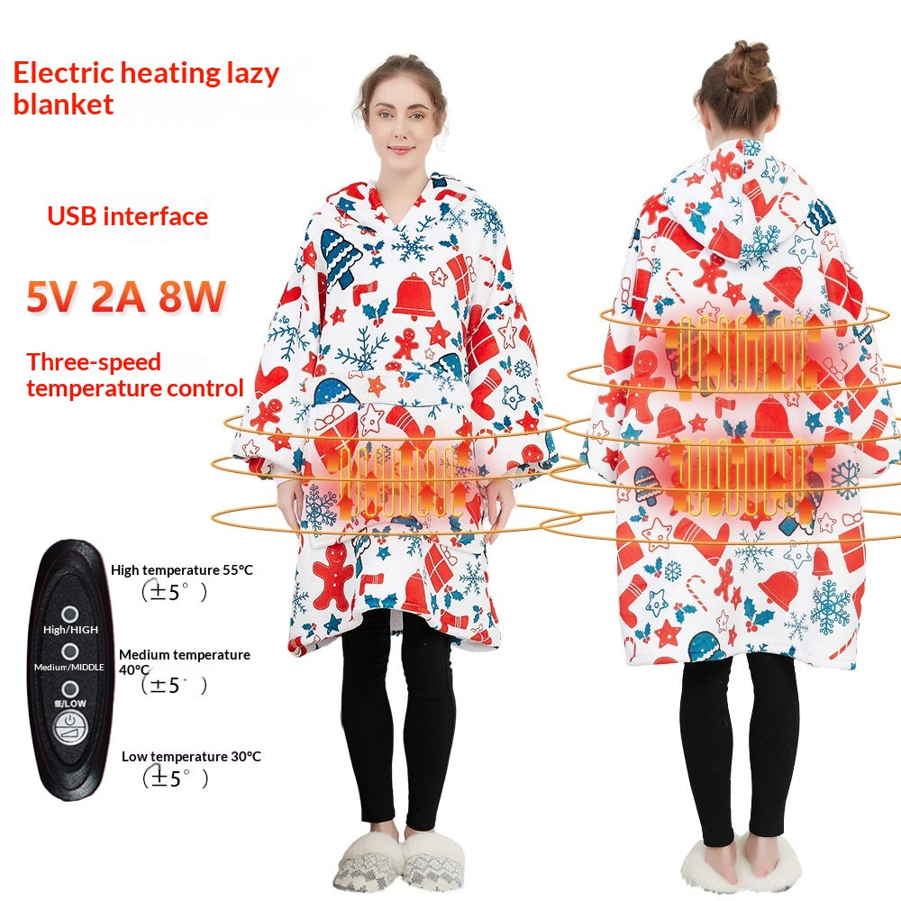 Pleddgenser med varme – USB-oppvarmet oversized hoodie