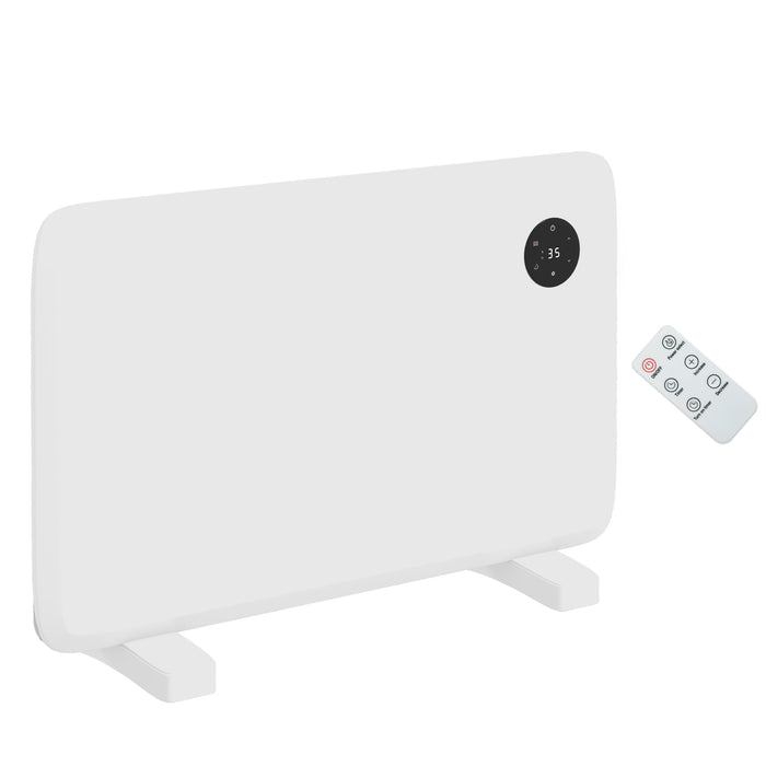 Varmeriket Hvit panelovn 1200 W med termostat og ukestimer