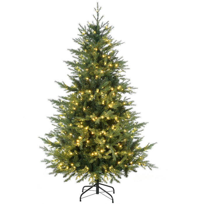 Varmeriket Naturtro juletre med 400 varmhvite lys og 8 moduser