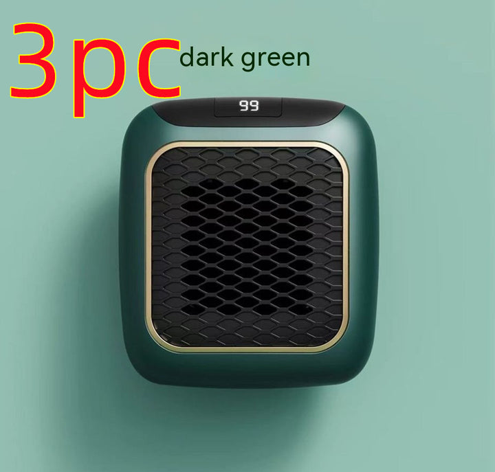 Vegghengt mini viftevarmer med digital termostat, 800 W