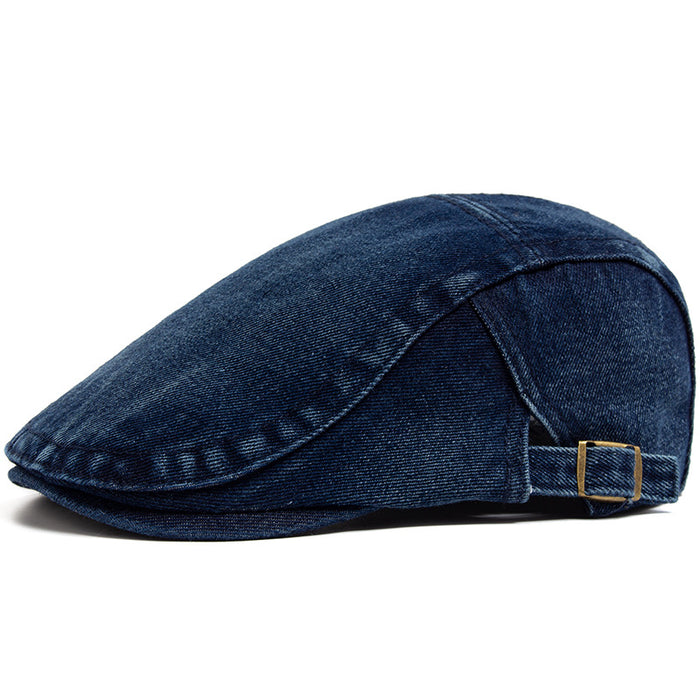 Varmeriket Sixpence i vasket denim med justerbar spenne