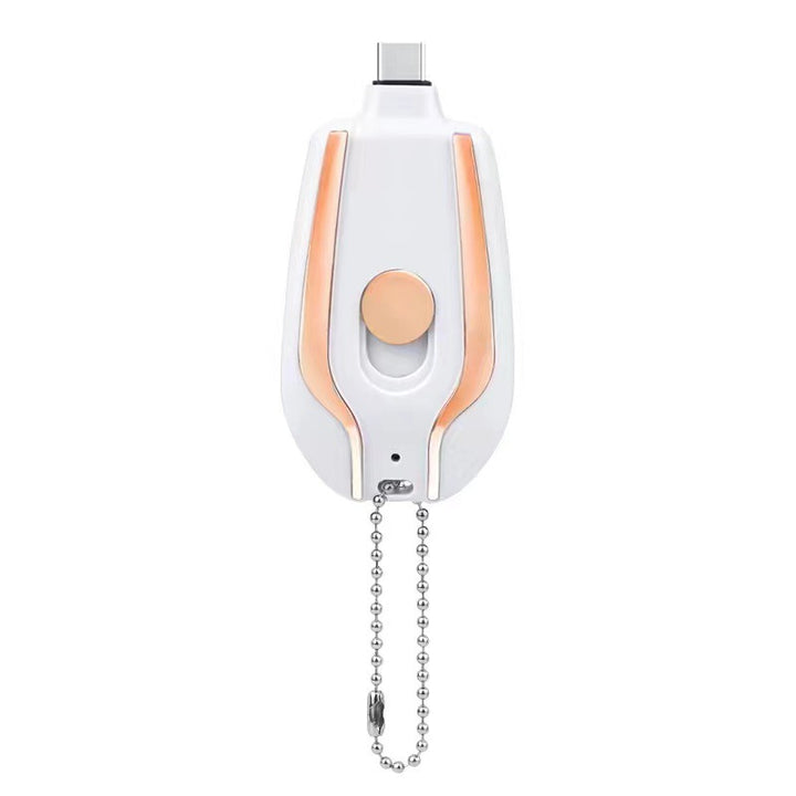 Mini powerbank på nøkkelring